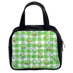 Frog Cartoon Pattern Cloud Animal Cute Seamless Classic Handbag (Two Sides)