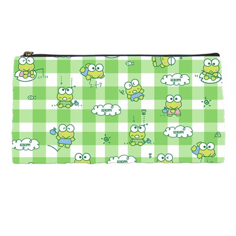 Frog Cartoon Pattern Cloud Animal Cute Seamless Pencil Case from ZippyPress Front
