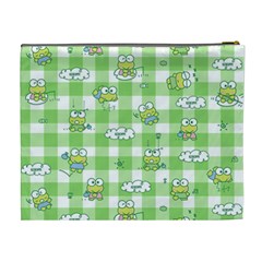 Frog Cartoon Pattern Cloud Animal Cute Seamless Cosmetic Bag (XL) from ZippyPress Back
