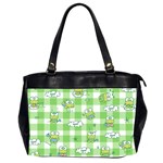 Frog Cartoon Pattern Cloud Animal Cute Seamless Oversize Office Handbag (2 Sides)