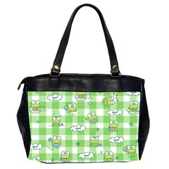 Frog Cartoon Pattern Cloud Animal Cute Seamless Oversize Office Handbag (2 Sides) from ZippyPress Back