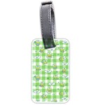 Frog Cartoon Pattern Cloud Animal Cute Seamless Luggage Tag (two sides)