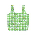 Frog Cartoon Pattern Cloud Animal Cute Seamless Full Print Recycle Bag (S)