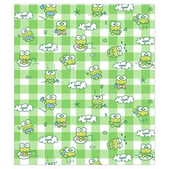 Frog Cartoon Pattern Cloud Animal Cute Seamless Drawstring Pouch (Small) from ZippyPress Front