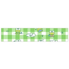 Frog Cartoon Pattern Cloud Animal Cute Seamless Small Premium Plush Fleece Scarf from ZippyPress Front