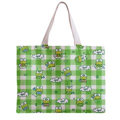 Frog Cartoon Pattern Cloud Animal Cute Seamless Zipper Mini Tote Bag from ZippyPress Front