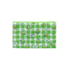 Frog Cartoon Pattern Cloud Animal Cute Seamless Cosmetic Bag (XS) from ZippyPress Back
