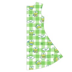Frog Cartoon Pattern Cloud Animal Cute Seamless Short Sleeve V Back Right