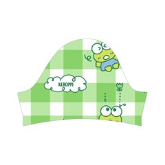 Frog Cartoon Pattern Cloud Animal Cute Seamless Kids  Short Sleeve Velvet Dress from ZippyPress Right Sleeve
