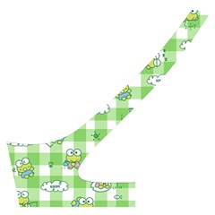 Frog Cartoon Pattern Cloud Animal Cute Seamless Cross Back Hipster Bikini Set from ZippyPress Back Left