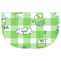 Frog Cartoon Pattern Cloud Animal Cute Seamless Make Up Case (Medium) from ZippyPress Side Right