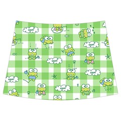 Frog Cartoon Pattern Cloud Animal Cute Seamless Kids  Midi Sailor Dress from ZippyPress Front Skirt