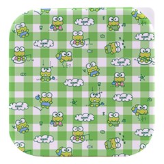Frog Cartoon Pattern Cloud Animal Cute Seamless Stacked food storage container from ZippyPress Yellow