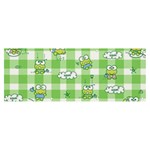 Frog Cartoon Pattern Cloud Animal Cute Seamless Banner and Sign 8  x 3 