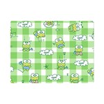 Frog Cartoon Pattern Cloud Animal Cute Seamless Premium Plush Fleece Blanket (Mini)