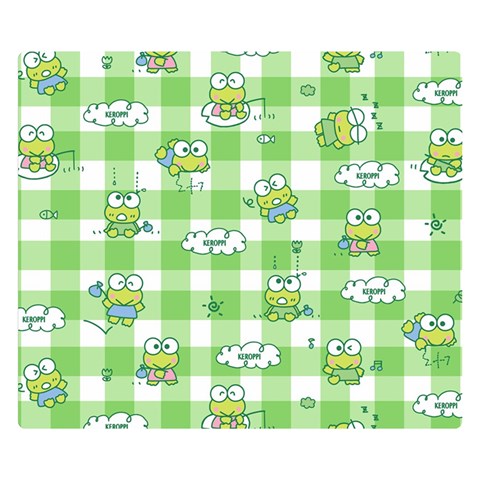 Frog Cartoon Pattern Cloud Animal Cute Seamless Premium Plush Fleece Blanket (Small) from ZippyPress 50 x40  Blanket Front