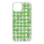 Frog Cartoon Pattern Cloud Animal Cute Seamless iPhone 14 TPU UV Print Case