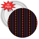 Beautiful Digital Graphic Unique Style Standout Graphic 3  Buttons (10 pack) 
