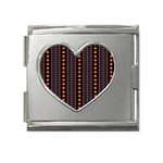 Beautiful Digital Graphic Unique Style Standout Graphic Mega Link Heart Italian Charm (18mm)