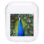 Peacock Bird Feathers Pheasant Nature Animal Texture Pattern Hard PC AirPods 1/2 Case