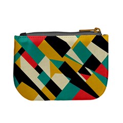 Geometric Pattern Retro Colorful Abstract Mini Coin Purse from ZippyPress Back