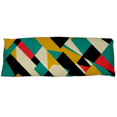 Geometric Pattern Retro Colorful Abstract Body Pillow Case (Dakimakura) from ZippyPress Body Pillow Case