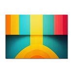 Colorful Rainbow Pattern Digital Art Abstract Minimalist Minimalism Sticker A4 (10 pack)
