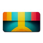 Colorful Rainbow Pattern Digital Art Abstract Minimalist Minimalism Medium Bar Mat