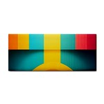 Colorful Rainbow Pattern Digital Art Abstract Minimalist Minimalism Hand Towel