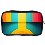 Colorful Rainbow Pattern Digital Art Abstract Minimalist Minimalism Toiletries Bag (One Side)