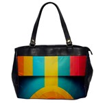 Colorful Rainbow Pattern Digital Art Abstract Minimalist Minimalism Oversize Office Handbag