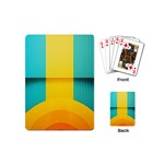 Colorful Rainbow Pattern Digital Art Abstract Minimalist Minimalism Playing Cards Single Design (Mini)