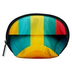 Colorful Rainbow Pattern Digital Art Abstract Minimalist Minimalism Accessory Pouch (Medium)