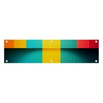 Colorful Rainbow Pattern Digital Art Abstract Minimalist Minimalism Banner and Sign 4  x 1 