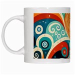 Waves Ocean Sea Abstract Whimsical Abstract Art Pattern Abstract Pattern Nature Water Seascape White Mug