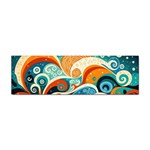 Waves Ocean Sea Abstract Whimsical Abstract Art Pattern Abstract Pattern Nature Water Seascape Sticker Bumper (100 pack)