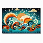 Waves Ocean Sea Abstract Whimsical Abstract Art Pattern Abstract Pattern Nature Water Seascape Postcards 5  x 7  (Pkg of 10)