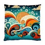 Waves Ocean Sea Abstract Whimsical Abstract Art Pattern Abstract Pattern Nature Water Seascape Standard Cushion Case (One Side)