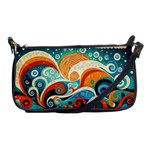 Waves Ocean Sea Abstract Whimsical Abstract Art Pattern Abstract Pattern Nature Water Seascape Shoulder Clutch Bag