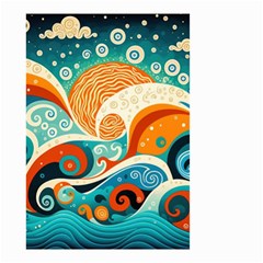 Waves Ocean Sea Abstract Whimsical Abstract Art Pattern Abstract Pattern Nature Water Seascape Small Garden Flag (Two Sides) from ZippyPress Front
