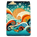 Waves Ocean Sea Abstract Whimsical Abstract Art Pattern Abstract Pattern Nature Water Seascape Removable Flap Cover (L)