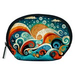 Waves Ocean Sea Abstract Whimsical Abstract Art Pattern Abstract Pattern Nature Water Seascape Accessory Pouch (Medium)