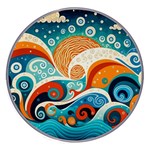 Waves Ocean Sea Abstract Whimsical Abstract Art Pattern Abstract Pattern Nature Water Seascape Wireless Fast Charger(White)