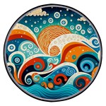 Waves Ocean Sea Abstract Whimsical Abstract Art Pattern Abstract Pattern Nature Water Seascape Wireless Fast Charger(Black)