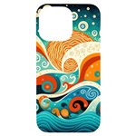 Waves Ocean Sea Abstract Whimsical Abstract Art Pattern Abstract Pattern Nature Water Seascape iPhone 14 Pro Max Black UV Print Case