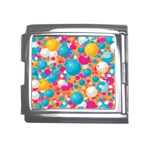 Circles Art Seamless Repeat Bright Colors Colorful Mega Link Italian Charm (18mm)