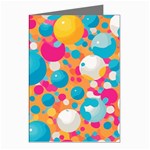 Circles Art Seamless Repeat Bright Colors Colorful Greeting Cards (Pkg of 8)