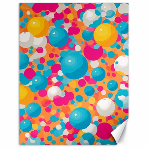 Circles Art Seamless Repeat Bright Colors Colorful Canvas 12  x 16  from ZippyPress 11.86 x15.41  Canvas - 1