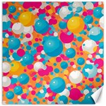 Circles Art Seamless Repeat Bright Colors Colorful Canvas 16  x 16 