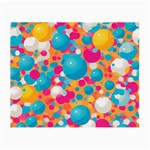 Circles Art Seamless Repeat Bright Colors Colorful Small Glasses Cloth (2 Sides)
